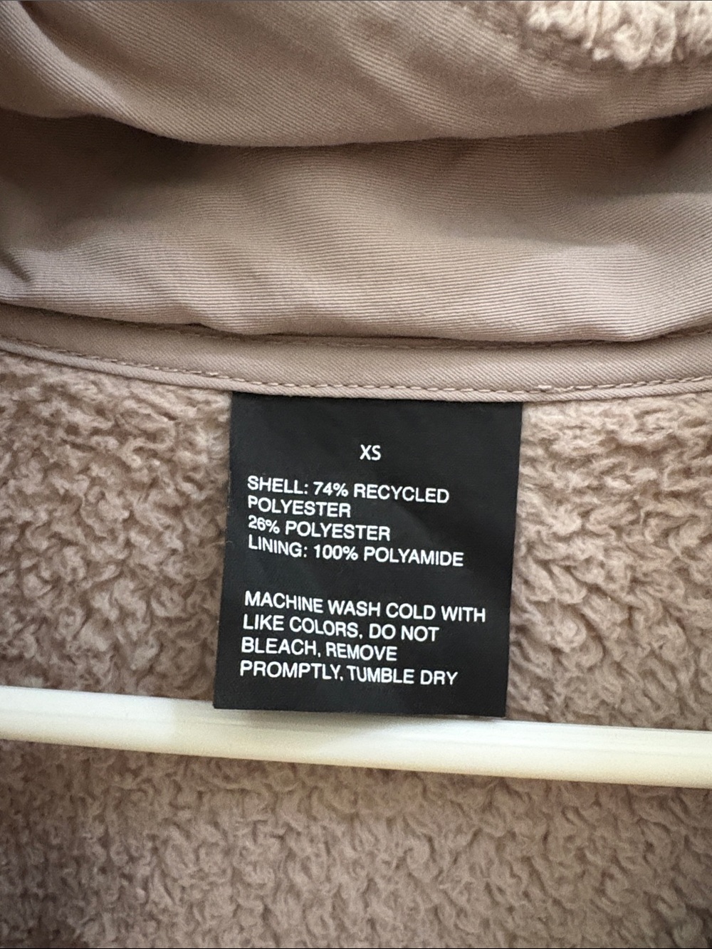 Vuori - Cozy Taupe Sherpa Jacket - Women's Plush Zip Jacket - Picture 2 of 4